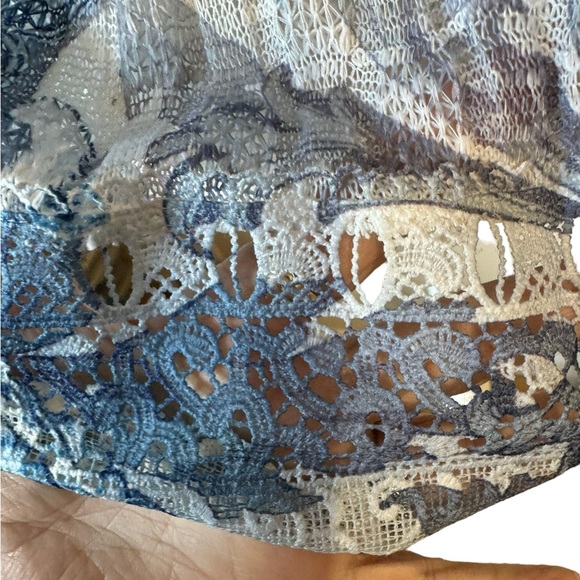 ❤️*GORGEOUS OPEN FRONT TOPPER w/LACE DETAIL SPRING/SUMMER CHICO SIZE: 1 = 8/10 - Picture 8 of 11